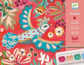 Набор для творчества – Мелодия, с красками и шаблонами (Djeco, 08963)